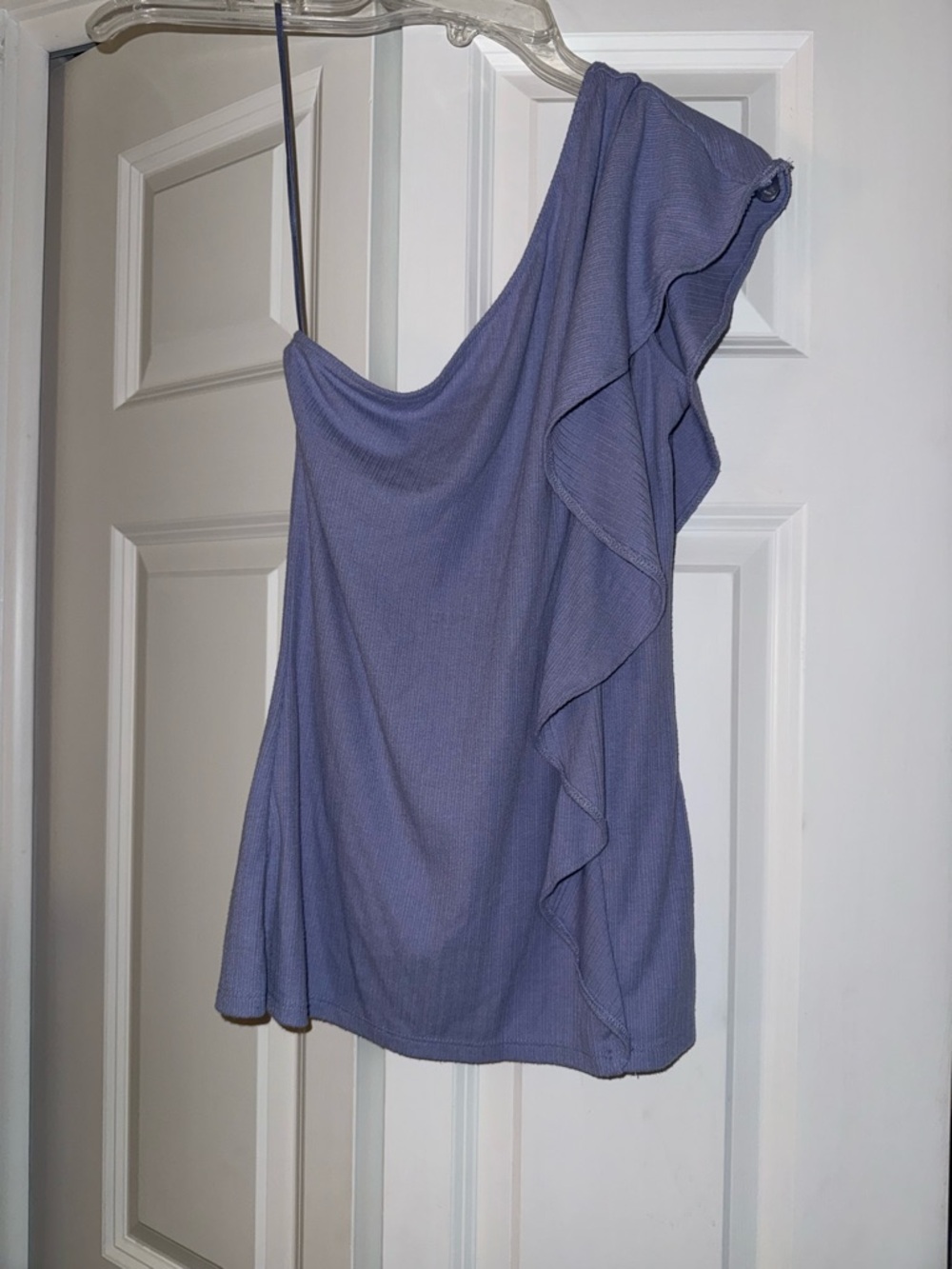 Nine West Ribbed One Shoulder Top